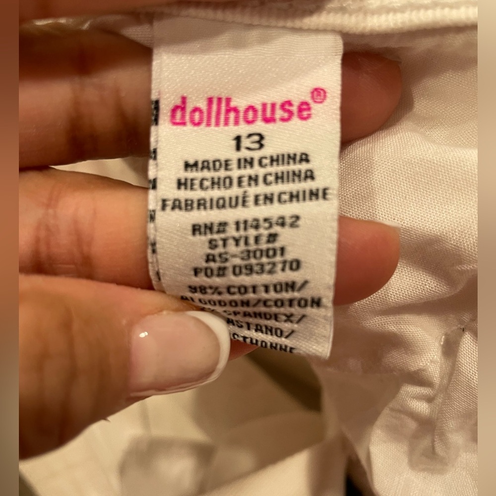 DOLLHOUSE WHITE DENIM - Picture 8 of 9